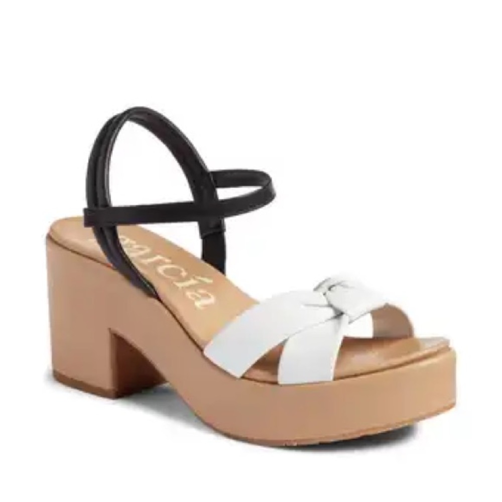 NWT Pedro Garcia DALA KNOTTED MIDI
PLATFORMS in OAT COLORWAY Size 9